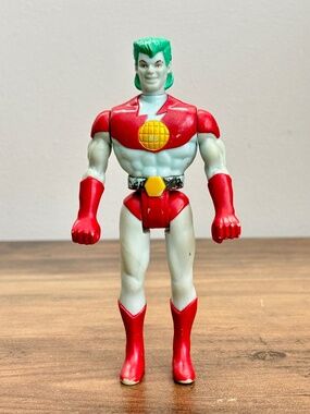 VINTAGE Flying Captain Planet & Planeteers Action Figure Posable 1991 Tiger Toys